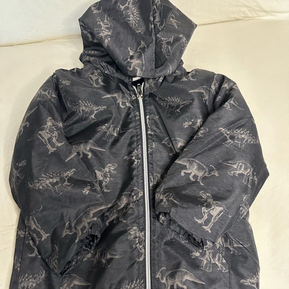 Dinosaur Print Hooded Jacket